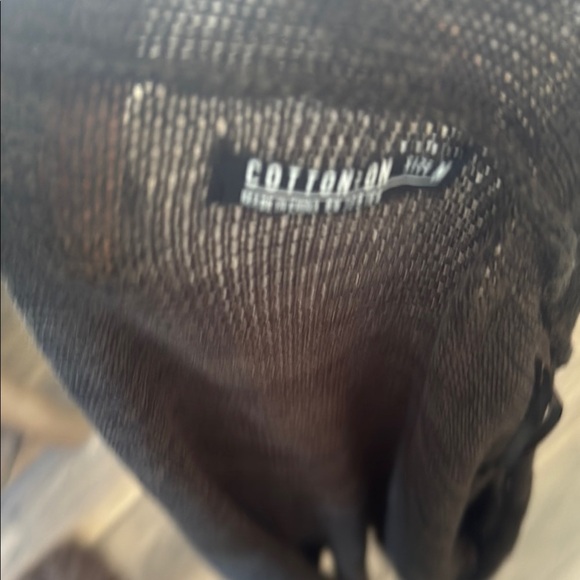 Cotton On Black Knit open cardigan Sweater size medium - Picture 2 of 7